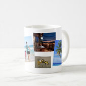 Mug Monogramme Ancre Maison de plage familiale (Devant droit)