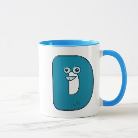 Mug monogramme animal - D (Droite)
