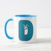Mug monogramme animal - D (Gauche)