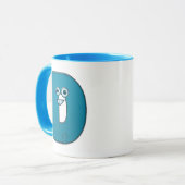 Mug monogramme animal - D (Devant gauche)