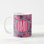 Mug Monogramme animal du motif | de style ethnique (Gauche)