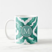 Mug Monogramme | Aquamarine Motif IV (Gauche)