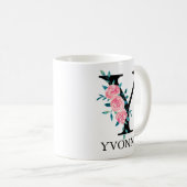 Mug Monogramme Aquarelle Lettre Y Personnalisée Simple (Devant droit)