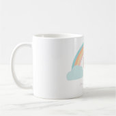 Mug monogramme, arc-en-ciel personnalisé (Gauche)