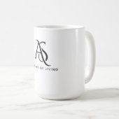 Mug Monogramme AS : Art de Vivre (Devant droit)