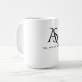 Mug Monogramme AS : Art de Vivre (Devant gauche)