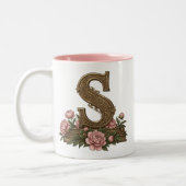 Mug Monogrammé au Chat Tigré Orange (Gauche)