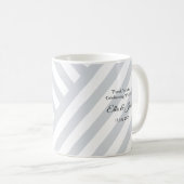 Mug Monogramme aux Brins de Lavande Élégants (Devant droit)