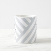 Mug Monogramme aux Brins de Lavande Élégants (Centre)