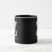 Mug Monogramme avec initiale Z et nom personnalisé (Centre)