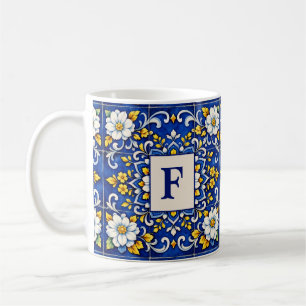 Mug Monogramme Azulejo de Minuit