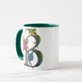 Mug Monogramme B de colibri (Devant gauche)