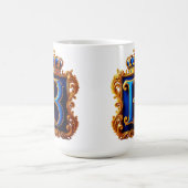 Mug Monogramme B en lettre royale bleue (Centre)