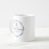 Mug Monogramme B est pour le Baby shower (Devant gauche)