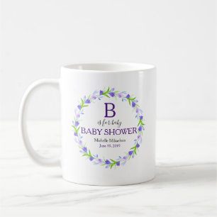 Mug Monogramme B est pour le Baby shower