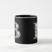 Mug Monogramme B Faux Diamond (Centre)