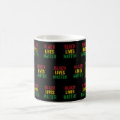 Mug Monogramme BLACK LIVES OBLIGATOIRE Rouge Jaune Ver (Centre)