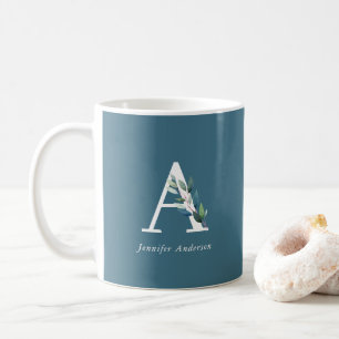 Mug Monogramme botanique délicat