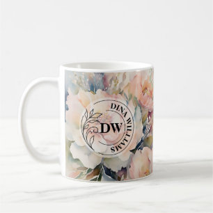 Mug Monogramme Bouquet de Mariage