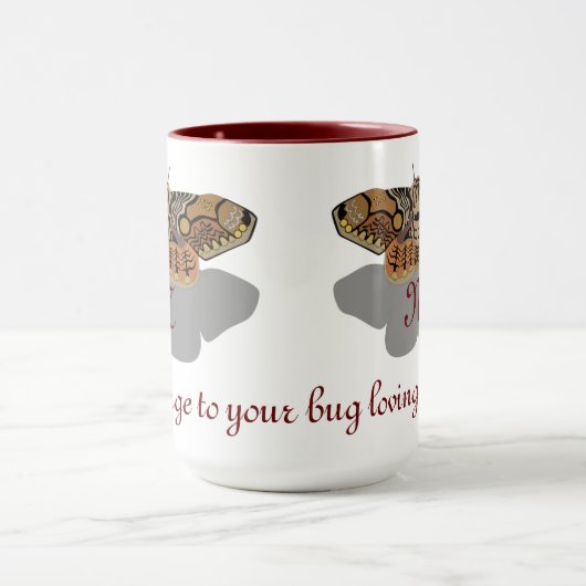 Mug Monogramme Brahmin Moth (Centre)