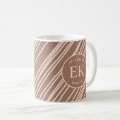 Mug Monogramme Brown Abstrait (Devant droit)