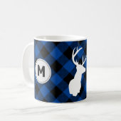 Mug Monogramme Buffalo Plaid Lumberjack Elk (Devant gauche)