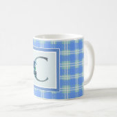Mug Monogramme "C" et carton bleu (Devant droit)