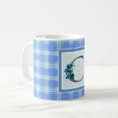 Mug Monogramme "C" et carton bleu (Devant gauche)