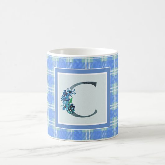 Mug Monogramme "C" et carton bleu (Centre)