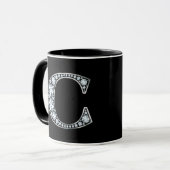 Mug Monogramme C Faux Diamond (Devant gauche)