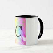 MUG MONOGRAMME C INITIAL ALPHABET (Devant droit)