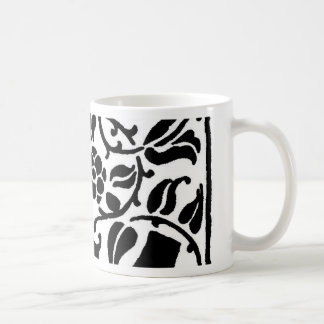 Mug Monogramme C initial. Nom floral Motif Customisé