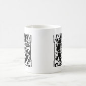Mug Monogramme C initial. Nom floral Motif Customisé (Centre)