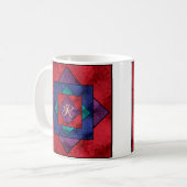 Mug Monogramme Carré de surface (Devant gauche)