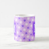 Mug Monogramme cercles violets motif (Centre)