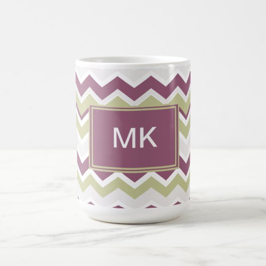 Mug Monogramme Chevron Brick (Centre)