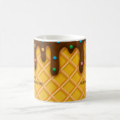 Mug Monogramme Chocolat Lait Sprinkle Glace Crème (Centre)