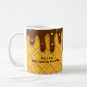 Mug Monogramme Chocolat Lait Sprinkle Glace Crème (Gauche)