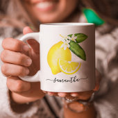 Mug Monogramme citron