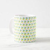 Mug Monogramme Citrons Jaunes (Devant gauche)