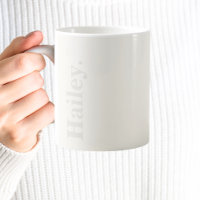 Monogramme Classic Élégant Minimal Ivory Blanc Nom