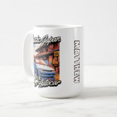 Mug Monogramme classique voiture japonaise art Vintage (Devant gauche)