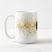 Mug Monogramme Confetti Or (Gauche)