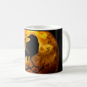 Mug Monogramme Cool 'Nevermore' Raven Halloween