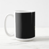 Mug Monogramme couleur or gris Calligraphie profession (Gauche)