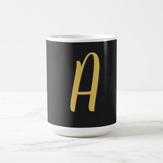 Mug Monogramme couleur or gris professionnel (Centre)