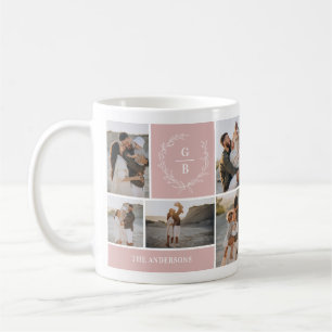 Mug Monogramme couple initial wath moderne élégant