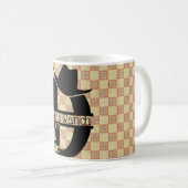 Mug Monogramme Cowboy 'D' divisé (Devant droit)