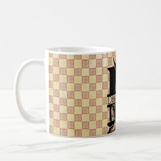Mug Monogramme Cowboy 'D' divisé (Gauche)