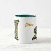 Mug Monogramme Daisy Initiale A Personnalisé (Centre)